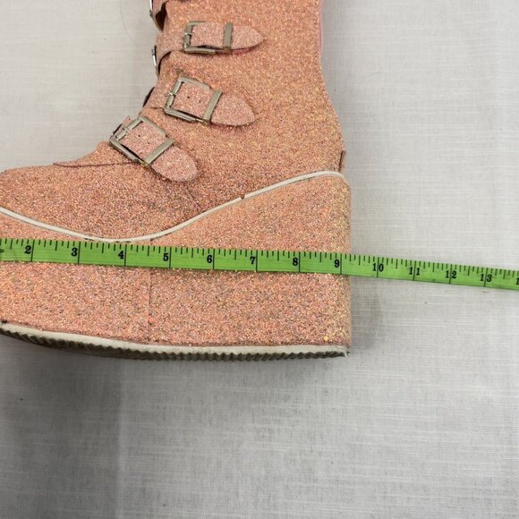 Pink Glitter Heeled Boots - Picture 11 of 12